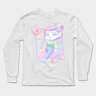 Aesthetic RetroGirl Long Sleeve T-Shirt